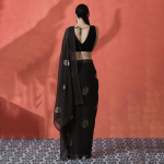 Ready to wear Poly Georgette Floral Saree